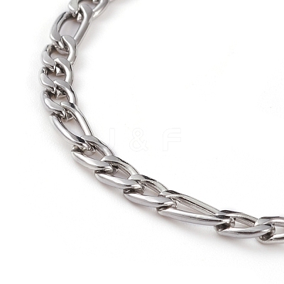 Tarnish Resistant Women' s 304 Stainless Steel Figaro Chains BJEW-JB05841-01-1