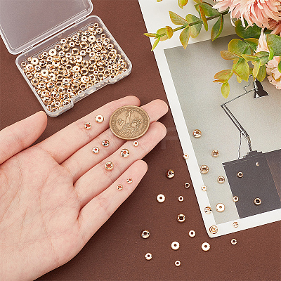 180Pcs 9 Styles Brass Spacer Beads KK-PH0005-68-1