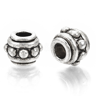 Tibetan Style Alloy European Beads TIBE-S320-077AS-LF-1