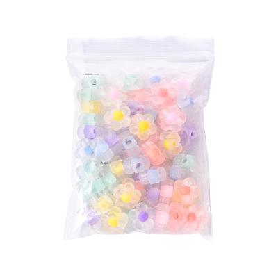 60pcs 6 Colors Transparent Acrylic Beads TACR-CC0001-01-1