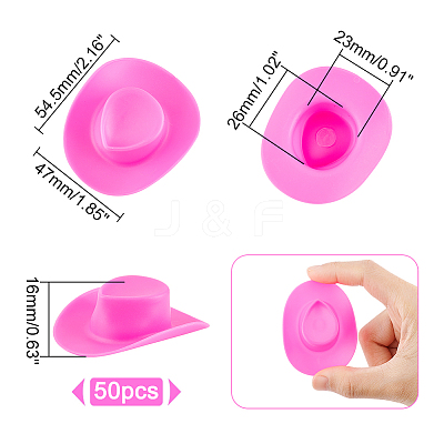 Plastic Doll Hat DIY-GL0003-98-1