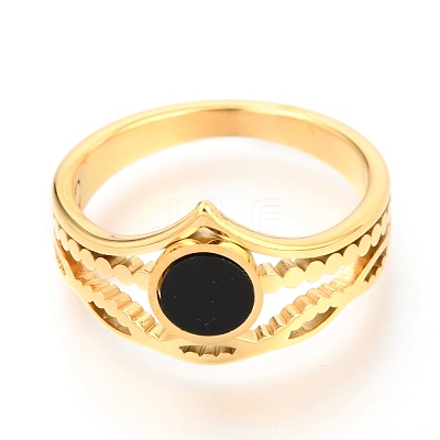 304 Stainless Steel Finger Rings RJEW-J071-03G-7-1