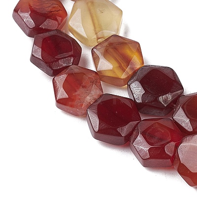 Natural Red Agate Beads Strands G-K359-C13-01-1