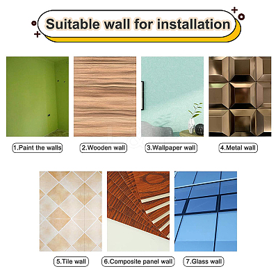 Mirror Wall Stickers DIY-CN0001-88A-1