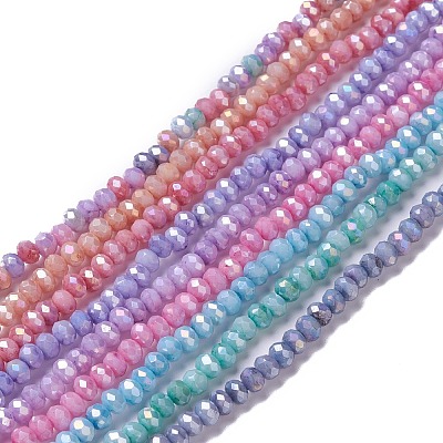 Opaque Glass Beads Strands GLAA-H022-03-1