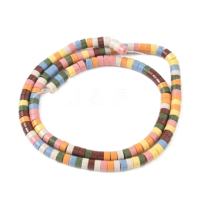 Handmade Porcelain Imitation Lava Rock Beads Strands PORC-A029-03J-1