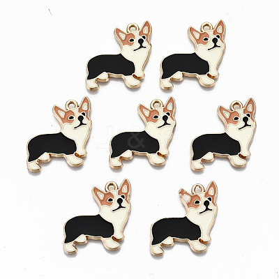 Alloy Enamel Pendants X-ENAM-N055-002-NR-1