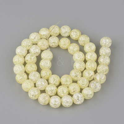 Synthetic Crackle Quartz Beads Strands X-GLAA-S134-6mm-06-1