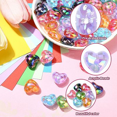 UV Plating Acrylic Beads OACR-CJC0009-07-1