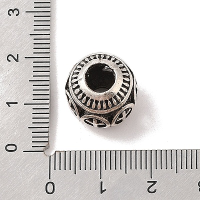 Tibetan Style Alloy European Beads TIBE-Q090-04AS-1