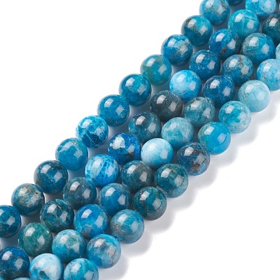 Natural Apatite Beads Strands G-F617-01-8mm-1