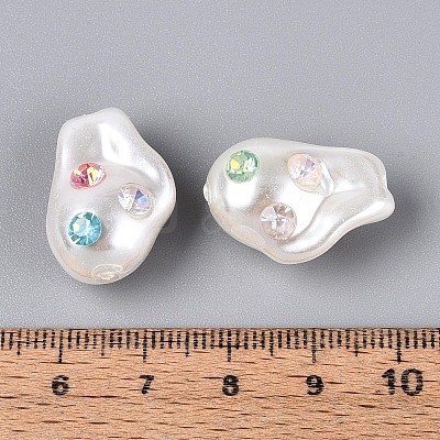 Baroque Style ABS Plastic Imitation Pearl Beads SACR-T017-78A-1