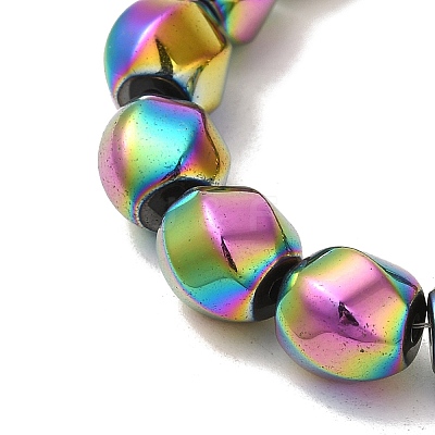 Electroplated Non-Magnetic Synthetic Hematite Beads Strands G-P518-05D-01-1