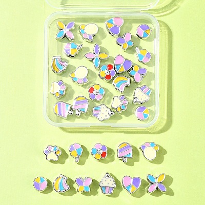 33Pcs 11 Styles CCB Plastic Large Hole Beads CCB-FS0001-12-1