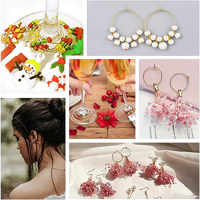 Long-Lasting Plated Brass Hoop Earrings Findings KK-BC0005-10G-NF-1
