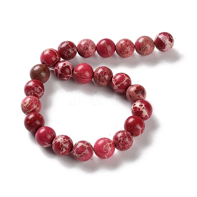Dyed Natural Regalite/Imperial Jasper/Sea Sediment Jasper Beads Strands G-B124-C01-13-1