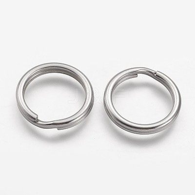 Tarnish Resistant 304 Stainless Steel Split Key Rings STAS-F041-36-1