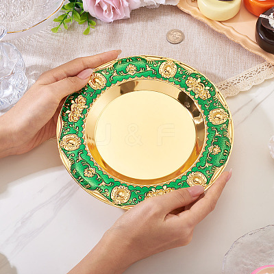 1Pc Iron Flat Round Display Panel for Fragrance Activity AJEW-MB0001-13C-1