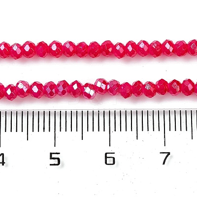 Baking Electroplate Glass Beads Strands X-DGLA-A039-J4mm-B21-1