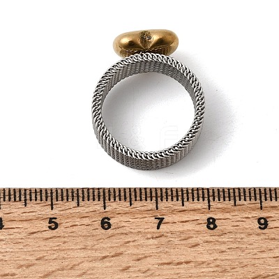 304 Stainless Steel Finger Rings for Women RJEW-K258-11GP-1
