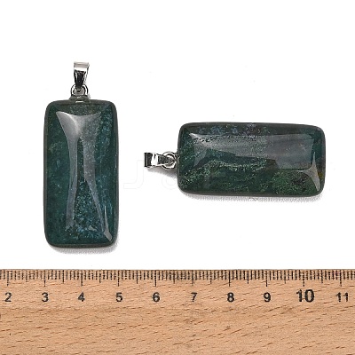 Natural Moss Agate Pendants GG-CBAA0EE-01P-08-1
