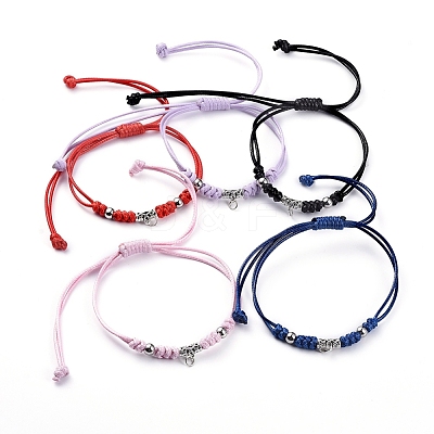 Braided Bead Bracelets BJEW-JB04916-1
