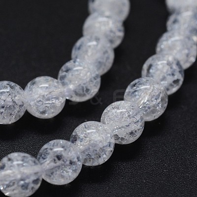 Natural Crackle Quartz Beads Strands G-K285-02-8mm-1