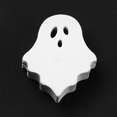 Halloween Spray Painted Wood Beads WOOD-C002-01-1