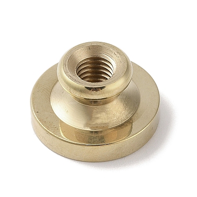 Golden Tone Wax Seal Brass Stamp Head DIY-B079-01G-H-1