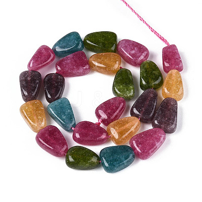 Natural White Jade Beads Strands G-N354-02A-09-1