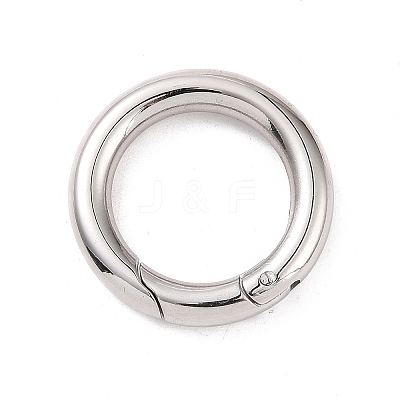 Tarnish Resistant 304 Stainless Steel Spring Gate Rings STAS-Q032-1-1