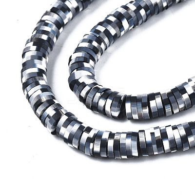 Handmade Polymer Clay Beads Strands CLAY-R089-6mm-159-1