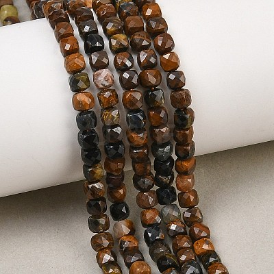 Natural Tiger Eye Beads Strands X-G-B107-B02-02-1