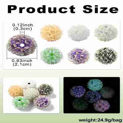 Polymer Clay Luminous Beads CLAY-CJC0016-02-1