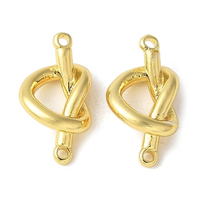 Brass Knot Connector Charms KK-S518-05G-1