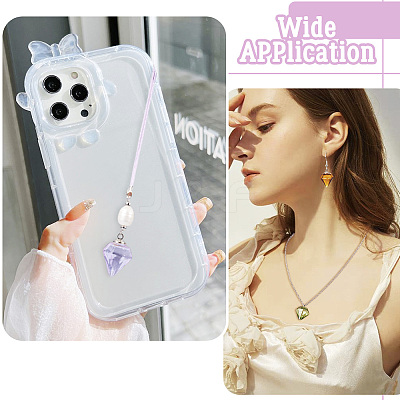 DIY Diamond Glass Bottles Pendants Making Kits DIY-TA0012-40C-1