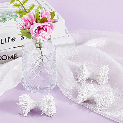 Gypsum with Cotton Cord Artificial Flower Core LS-DIY-WH20007-36A-09-1