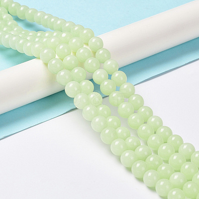 Synthetic Luminous Stone Beads Strands G-L582-01B-1