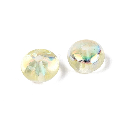 Baking Paint Electroplate Transparent Glass Beads EGLA-Q141-01B-A12-1