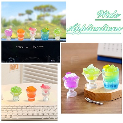 30Pcs 5 Styles Resin Display Decorations DJEW-CJ0001-15-1