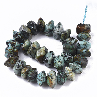 Natural African Turquoise(Jasper) Beads Strands G-R462-16-1
