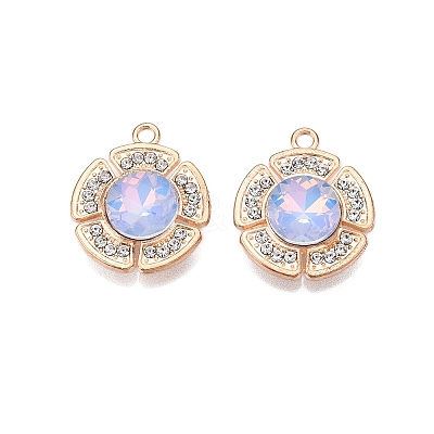Alloy Glass Pendants PALLOY-N176-72KCG-01-1