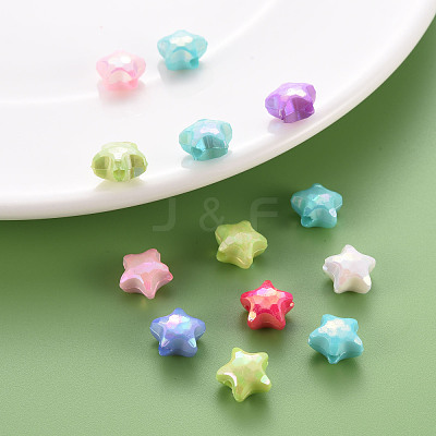 Opaque Acrylic Beads X-TACR-S153-36I-1
