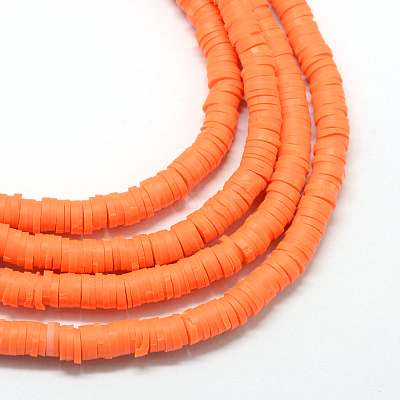 Handmade Polymer Clay Beads X-CLAY-R067-8.0mm-12-1