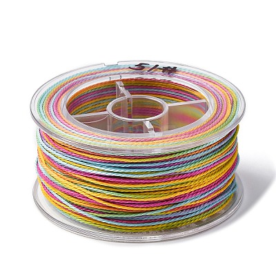 Segment Dyed Waxed Polyester Cord YC-C003-02A-1