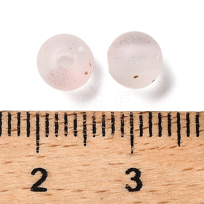 Frosted Transparent Acrylic Beads OACR-F013-12C-1