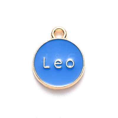 Alloy Enamel Pendants X-ENAM-S124-01A-02G-1