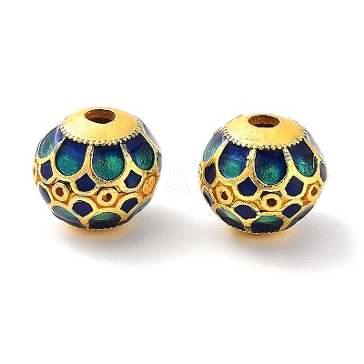 Alloy Enamel Beads ENAM-B001-07A-1