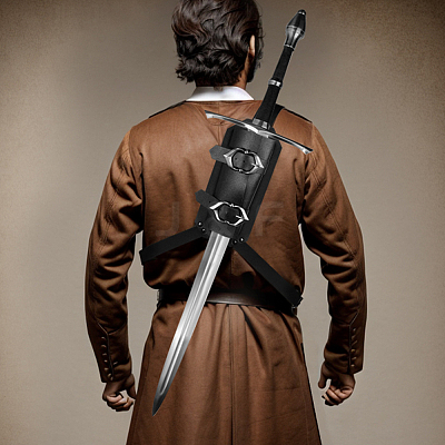 PU Leather Adjustable Sword Sheaths AJEW-WH0248-584B-1