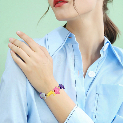 120Pcs Opaque Acrylic European Beads MACR-PA0001-48-1